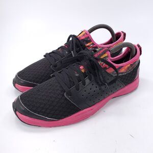 Reebok Studio Select Athletic Lace Up Shoe Womens Size 8.5 V46141 Black Pink